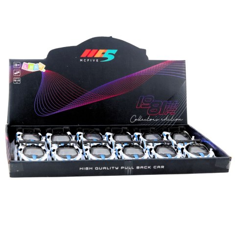 LEAN TOYS Samochód Sportowy Wyścigowy Metalowy Napęd Otwierane Drzwi Biały 1:32