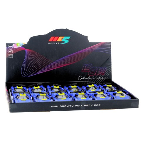 LEAN TOYS Samochód Wyścigowy Sportowy Metalowy Napęd Otwierane Drzwi Niebieski 1:32