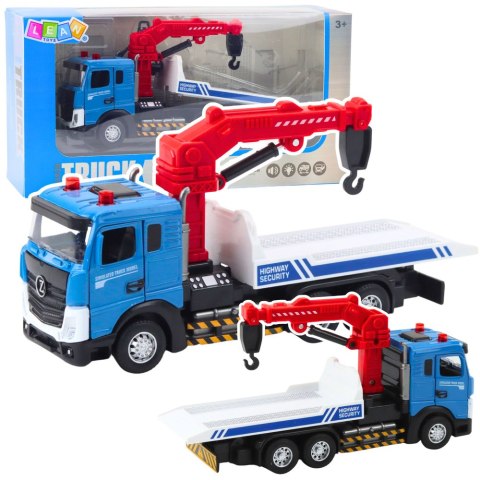LEAN Toys Ciężarówka Laweta Z Holownikiem Metalowa Kabina Światła Dźwięki
