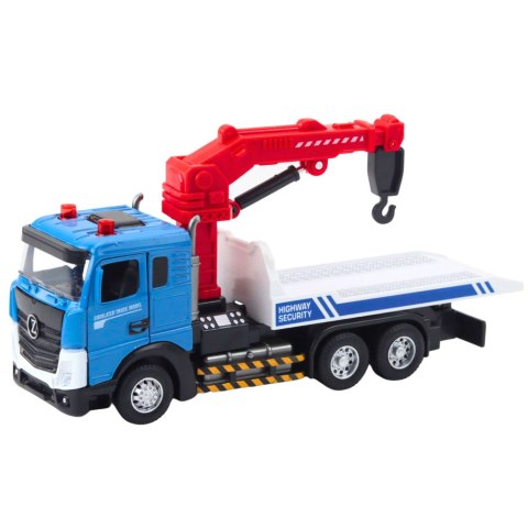 LEAN Toys Ciężarówka Laweta Z Holownikiem Metalowa Kabina Światła Dźwięki