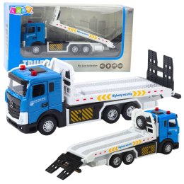 LEAN Toys Ciężarówka Transportowa Laweta Ruchoma Platforma Światła Dźwięki