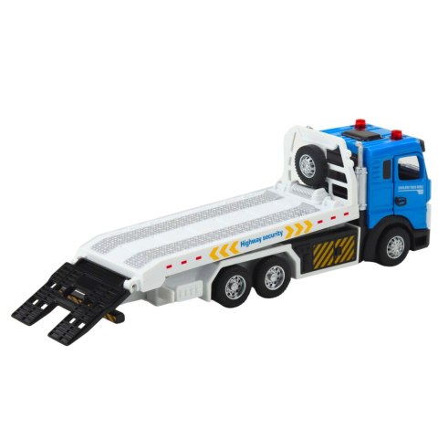 LEAN Toys Ciężarówka Transportowa Laweta Ruchoma Platforma Światła Dźwięki