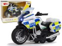 LEAN Toys Motocykl Policyjny 1:14 Napęd Pull-Back Dźwięk Światła