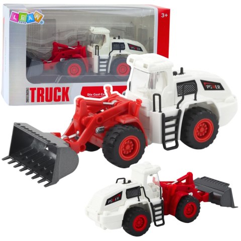 LEAN Toys Pojazd Budowlany Koparka Spychacz Ruchoma Metalowa Łyżka Światła Dźwięki