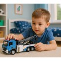 LEAN Toys Pojazd Ciężarówka Z Wysięgnikiem Holownik Metalowa Kabina Światła Dźwięki