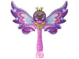 LEAN Toys Różdżka Bańki Mydlane Światła Dźwięki Różowa