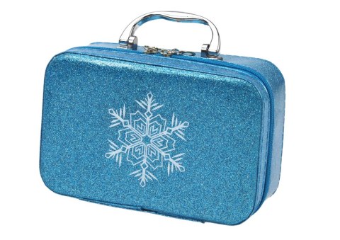 LEAN Toys Zestaw Kosmetyków w Kuferku Do Makijażu Paznokci Korona Niebieski