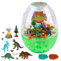 LEAN Toys Zestaw Kreatywny Terrarium z Dinozaurami Lampka Nocna Sterowanie Głosem DIY