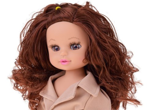 Stylowa lalka Kalinka Jesieniara w eleganckim płaszczyku 36cm ZA5840