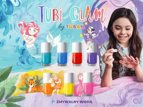Tuban Tubi Glam lakier do paznokci dla dzieci niebieski perłowy 5ml ZA5648