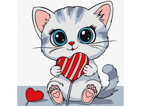 Zestaw do malowania po numerach Słodkie KHO6261 Kids 25x25 AP0050