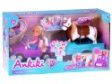 Ankiki Zestaw Lalka Farmerka z Koniem, Autkiem i Przyczepą ZA5881