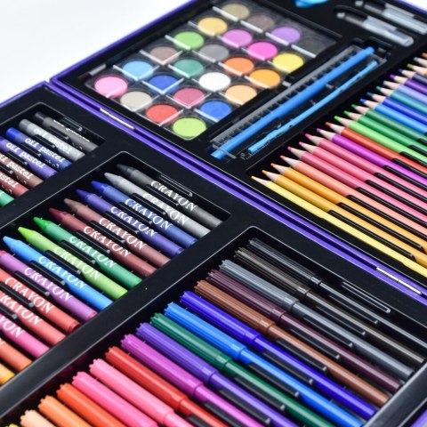 LEAN Zestaw Artystyczny W Walizce Z Kosmonautą Niebieska 128 EL