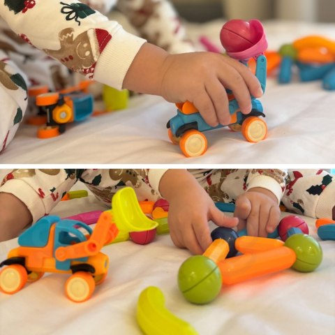 WOOPIE Magnetyczne Klocki Konstrukcyjne Pojazdy 52 el.