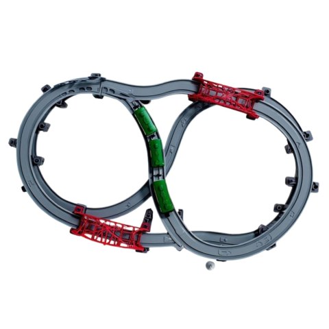 WOOPIE Nowoczesna Kolejka Elektryczna Tor XXL Lokomotywa Cargo Zestaw 115 szt.