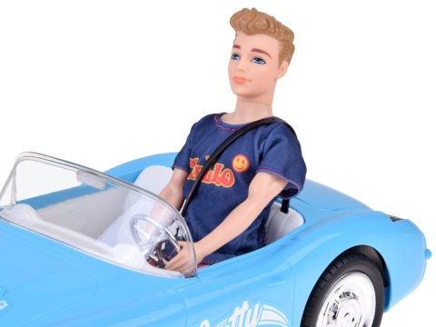 Autko na pilota Retro Cadillac Lalka Stylowy kierowca Ken RC0746