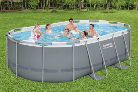 Basen stelażowy Power Steel 427x250x100 14x8FT BESTWAY 6w1 + Akcesoria