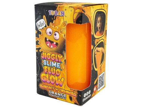 Tuban Jiggly Slime Fluo glow pomarańczowy świecący w ciemności 430g ZA5654