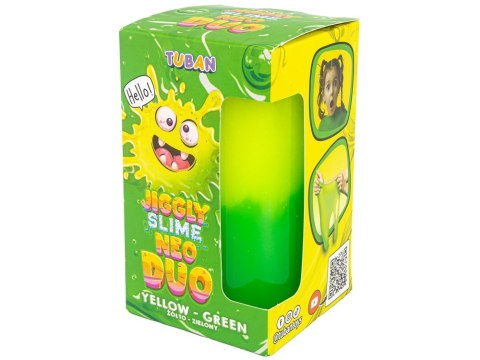 Tuban Jiggly Slime Neo Duo dwukolorowy żółto-zielony 430g ZA5650