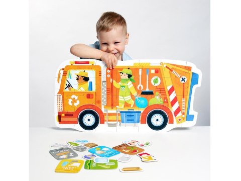 CzuCzu Moto puzzle Śmieciarka 26 elementów 2+ ZA6104