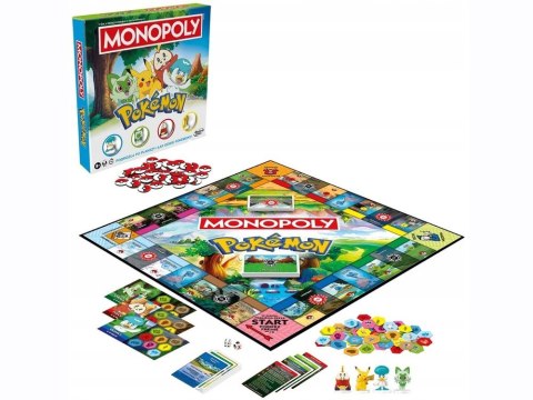 Hasbro Planszowa gra Monopoly: Pokemon - 4 figurki pionki GR0785