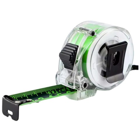 LEAN Taśma Miernicza Fluorescencyjna Miarka Zwijana 5m 25mm