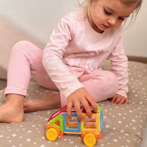 WOOPIE Klocki Magnetyczne Pojazd Mini Budowle 22el.