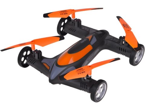 Zdalnie sterowany DRON Quadkopter z kamerką 2w1 Lata + jeździ RC0725 PO