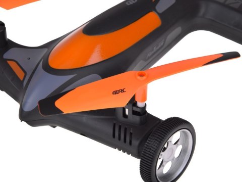 Zdalnie sterowany DRON Quadkopter z kamerką 2w1 Lata + jeździ RC0725 PO