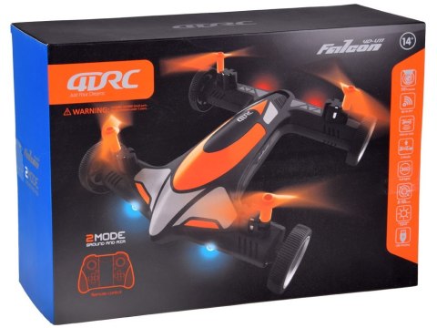 Zdalnie sterowany DRON Quadkopter z kamerką 2w1 Lata + jeździ RC0725 PO