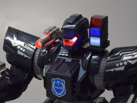 Zdalnie sterowany ROBOT POLICYJNY - chodzi, tańczy, strzela i świeci RC0731