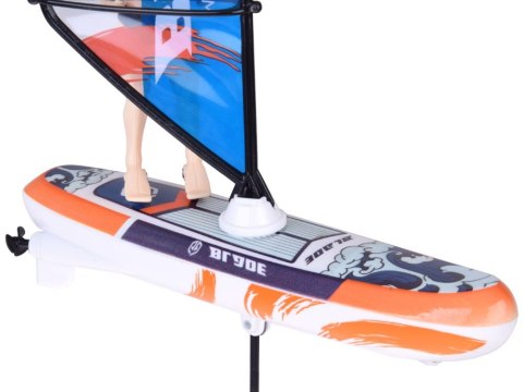 Zdalnie sterowany świecący WINDSURFER pływający na pilota RC0740
