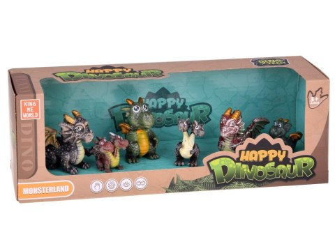 Zestaw Figurek Bajkowe Smoki 6 szt. Magiczne Stworzenia ZA5883