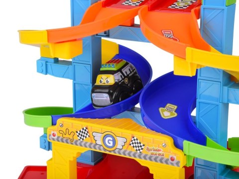 Zestaw Spiralny TOR samochodowy + autko policja i wywrotka 19-ele ZA5692