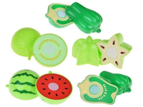 Zestaw do krojenia warzyw i owoców na rzepy + nauka kolorów - 34 ele ZA5904