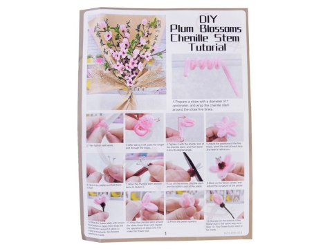 Zestaw kreatywny DIY Zrób materiałowy bukiet kwiatów WIŚNIA JAPOŃSKA ZA5867