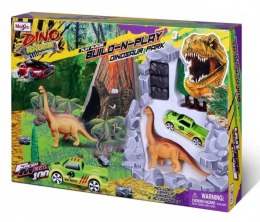 Zestaw z dinozaurem i pojazdem + makieta