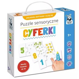 Kapitan Nauka Puzzle sensoryczne Cyferki - dotykam, układam i uczę się ZA6085