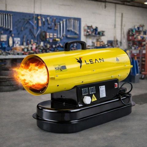 LEAN Nagrzewnica Spalinowa Olejowa 20KW Wyświetlacz LCD Termostat