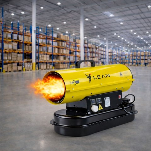 LEAN Nagrzewnica Spalinowa Olejowa 30KW Wyświetlacz LCD Termostat