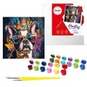 Malowanie po numerach 40 x 40 cm KHO6706 Jasny buldog AP0097