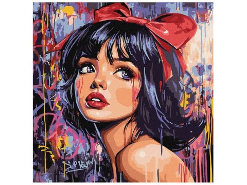 Malowanie po numerach 40 x 40 cm KHO8601 Nowoczesna Królewna Śnieżka AP0101