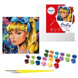 Malowanie po numerach 40 x 40 cm KHO8602 Nowoczesny Kopciuszek AP0102