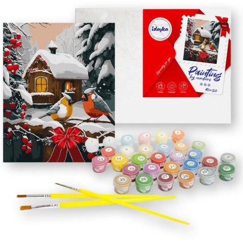 Malowanie po numerach 40x50 cm KHO6534 Śnieżna bajka AP0108