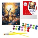 Malowanie po numerach 40x50 cm KHO6602 Wdzięczny jeleń AP0113