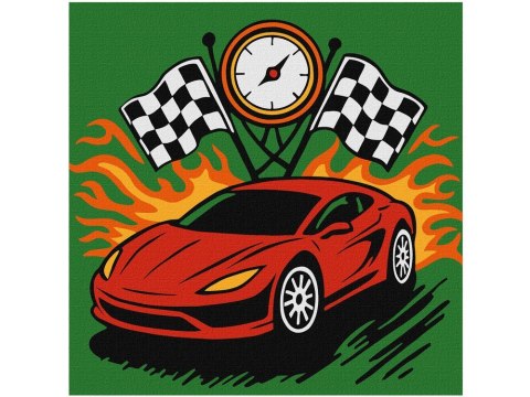 Malowanie po numerach dla dzieci 25x25cm KHO1315 Chwila zwycięstwa AP0082