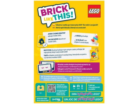 Rebel Gra LEGO Brick Like This! - zmień gadanie w szybkie budowanie GR0827