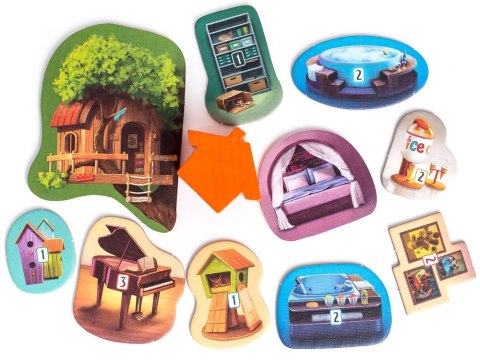 Rebel Rodzinna gra planszowa DOMEK o urządzaniu wnętrz z sercem i wyobraźnią GR0783