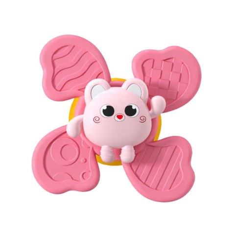 Marka niezdefiniowana Zestaw Fidget Spinnery Grzechotki Wirujące Przyssawki Kolorowe 3 szt.