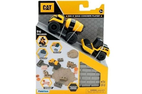 Pojazd budowlany z betoniarką z piaskiem